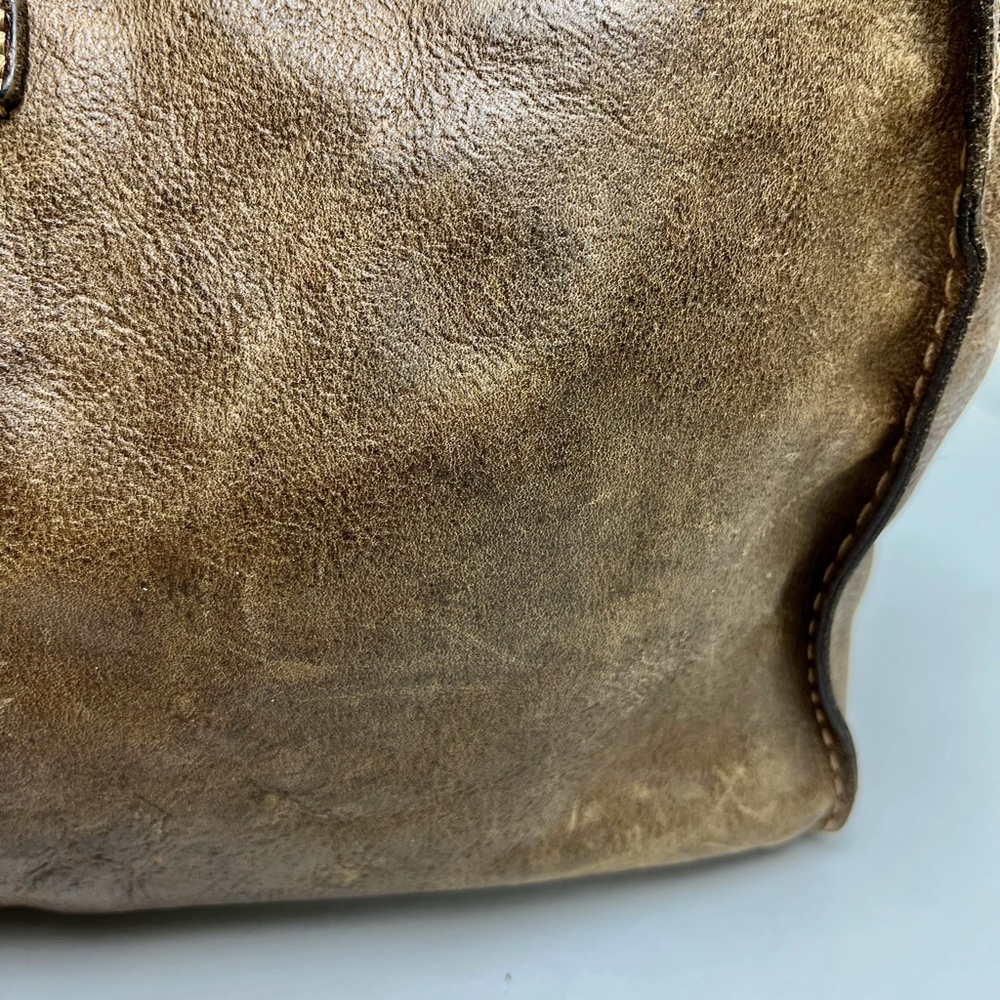 Frye Distressed Tan Leather Hobo Bag - Picture 7 of 16